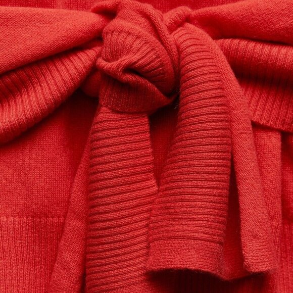 New with tag! Zara 100% cashmere high collar red sweater - Picture 5 of 8